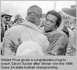 Shiner's 1986 State Champion QB Gilbert Price